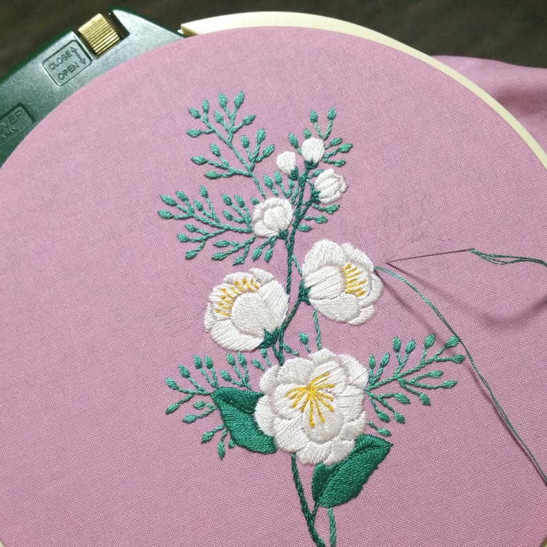 PDF Embroidery Pattern for Floral Sprig by Galemofre - Etsy