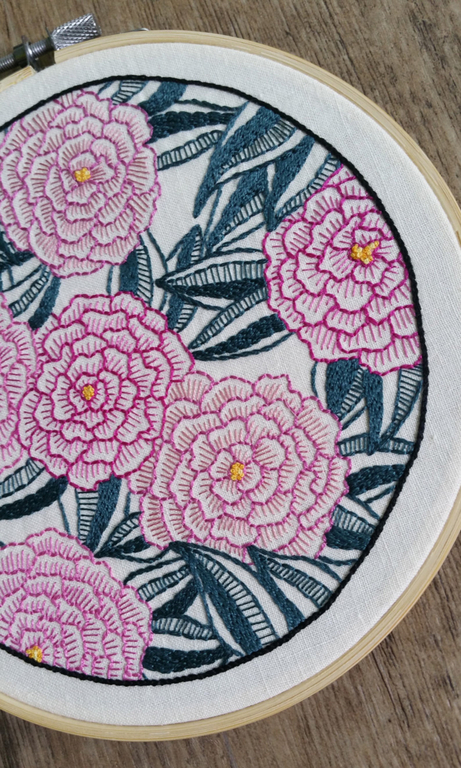 PDF Embroidery Pattern for Floral Foliage by Galemofre