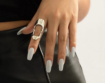 Bendable Join Hip Hop Hollow Geometric Vintage Ring Goth