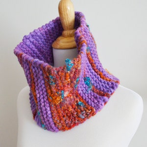 Herbst Pop Hand stricken gesponnen Cowl