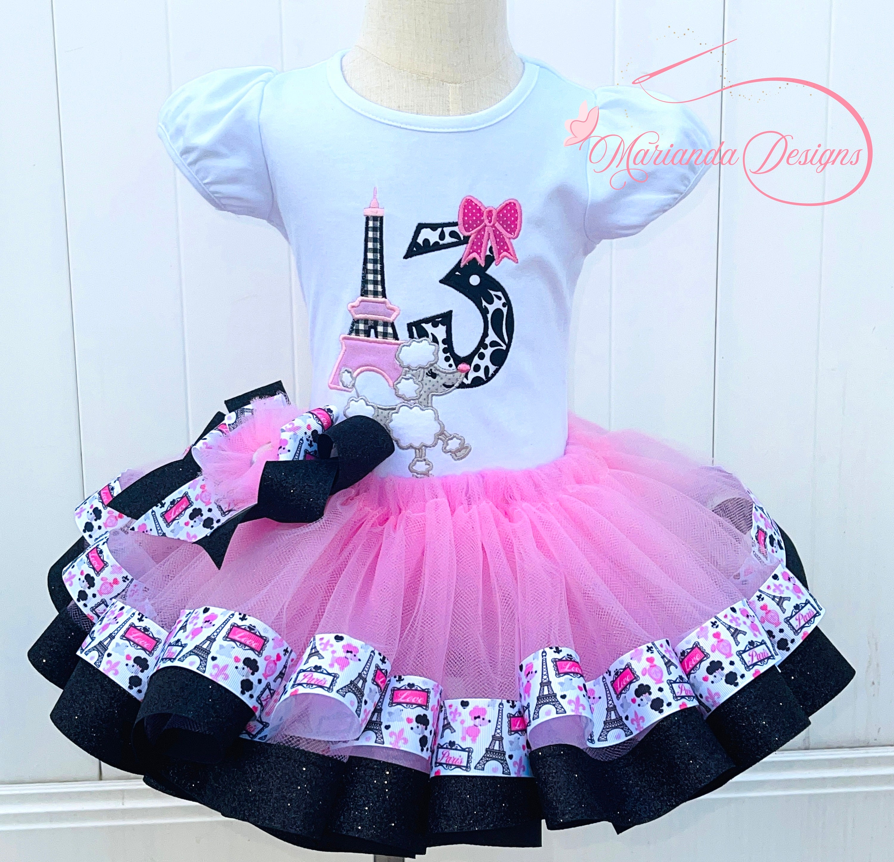 Kleding Meisjeskleding Rokken Toddler Girls Paris Print Skirt Paris Eiffel Tower Skirt Parisian Outfit Birthday Dress 