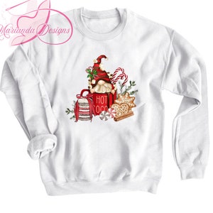 Christmas Sweatshirt, Gnome Sweatshirt, Snowman Sweatshirt, Friends Holiday Sweatshirt, Pink Christmas, Retro Santa, Pink Santa SVG PNG EPS