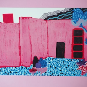 Barragán Architecture Art Print: Mid-Century Modern Mexican Terrazzo