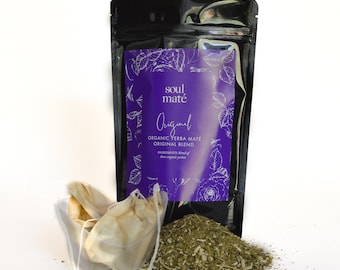 Thé Yerba Maté Bio | Thé Yerba en feuilles bio | Sachets de thé Yerba | Tisane | Boisson énergisante Thé