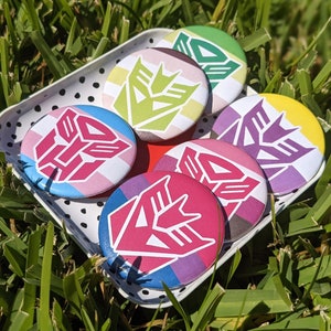 1.75&quot; Transformers Autobot/Decepticon Pride Buttons