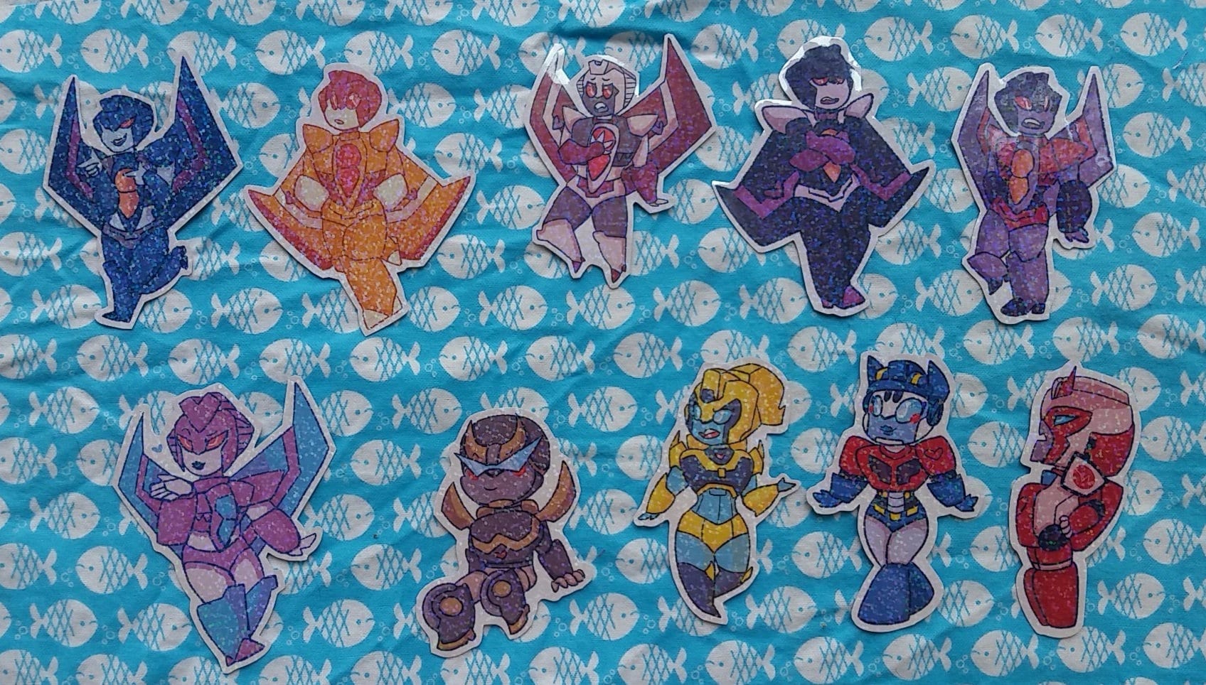 トランスフォーマーキラキラシール NON-VINYL -transformers Sparkle Stickers - Etsy