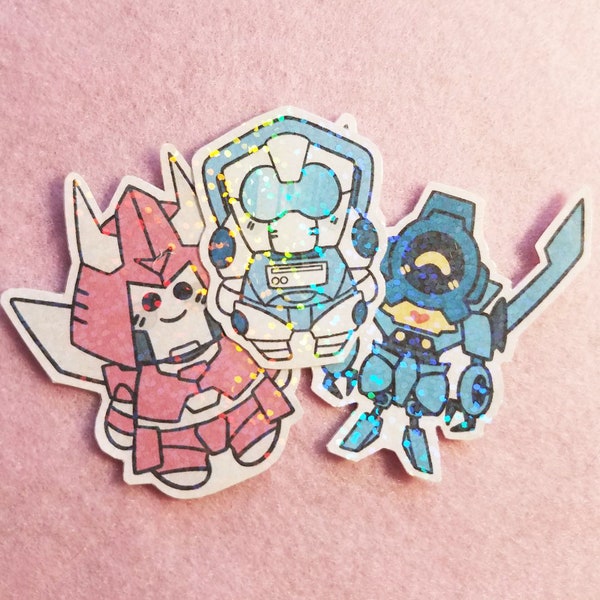 NON-VINYL -IDW cyclonus, whirl, and tailgate stickers