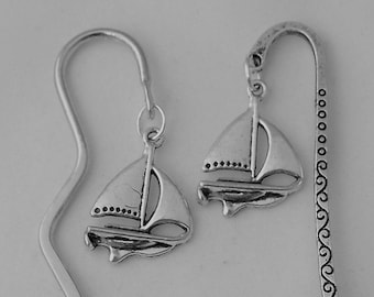 Racing yacht bookmark gift, racing sail boat bookmark, nautical metal bookmark literary gift, retirement or hobby gift, bookworm gift