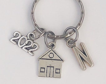 Nouveau porte-clés à la maison, cadeau d'acheteur de première fois, cadeau de porte-clés de chauffage à la maison, cadeau d'amant à la maison, porte-clés à la maison, nouveau cadeau à la maison