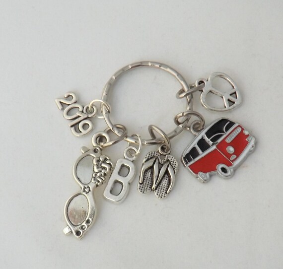 personalised campervan keyring