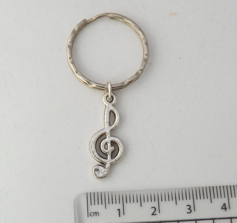 Treble Clef Music Keyring Music Note Keyring Music Lover Etsy UK