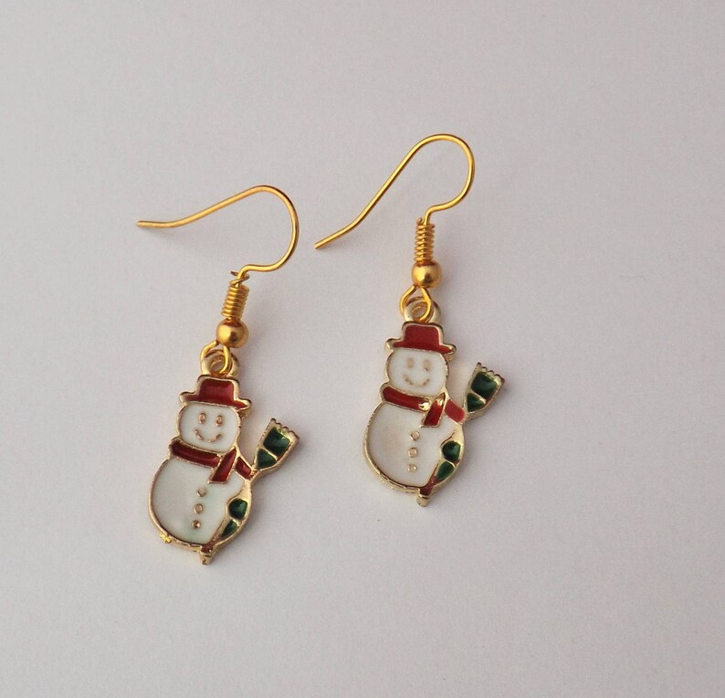 Xmas drop earrings Christmas jewellery Christmas stocking earrings Holiday earrings Novelty earrings Secret santa