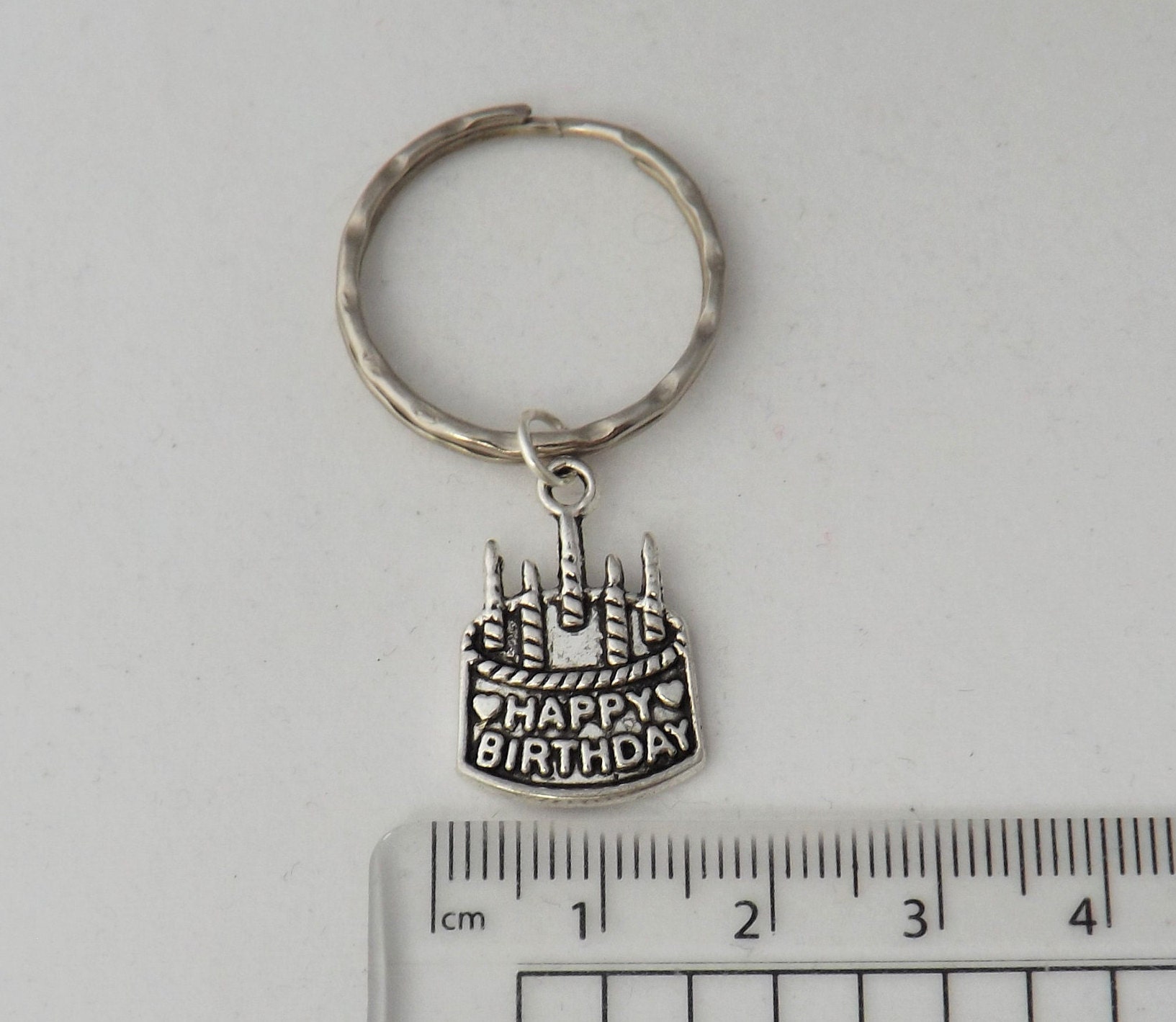 Birthday celebration keyring birthday cake keyring happy Etsy