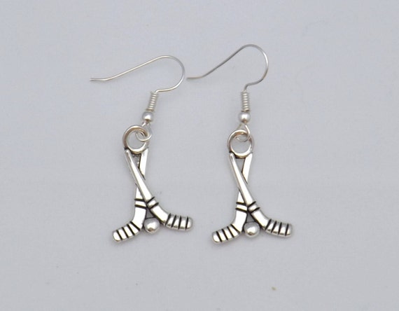 Ice hockey earrings sale