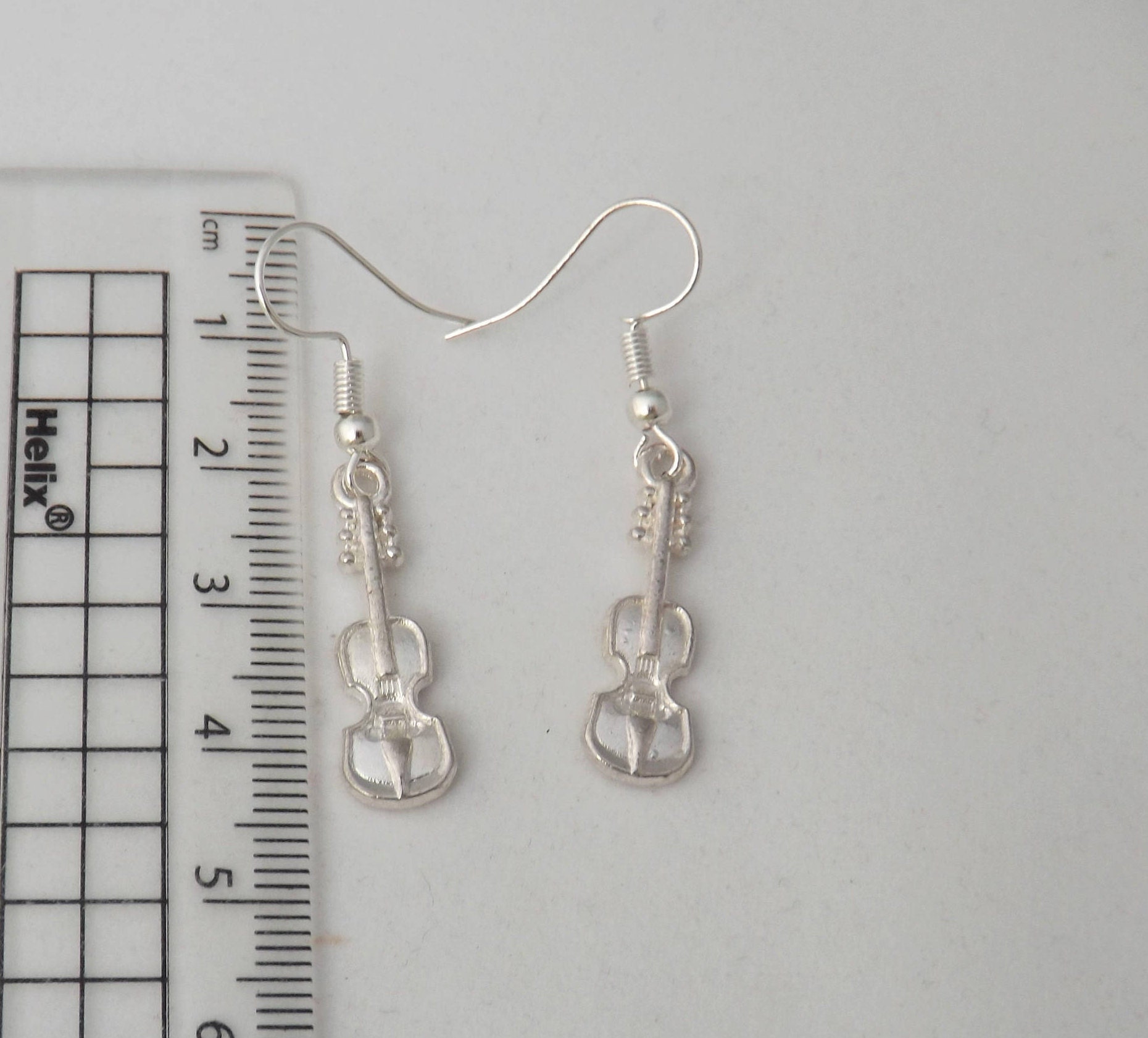 Violin and cello earrings musical instrument earring gift Etsy