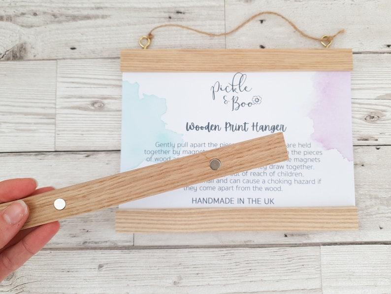 Diy Vintage Poster Hanger A5 / A4 / A3 / A2 wooden print hanger Wooden poster hanger | Etsy