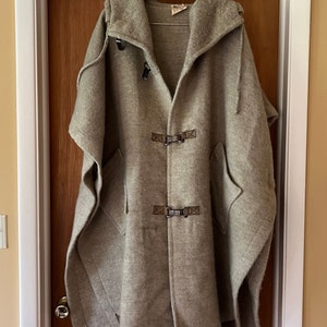 Vintage Icelandic wool coat/poncho