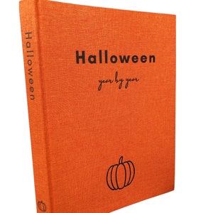 Libro de memoria de Halloween, libro de bebé de Halloween, álbum de fotos de Halloween, libro de memoria de disfraces, libro de memoria para niños, álbum de recortes, libro de bebé, libro de memoria