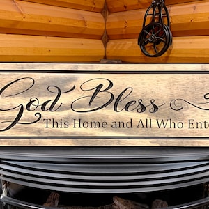 God Bless This Home Framed Cut File