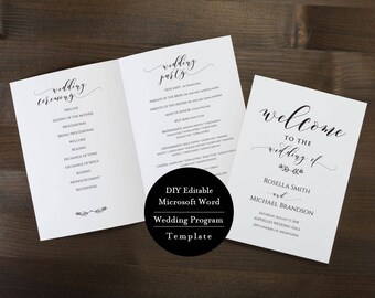 ceremony booklet etsy