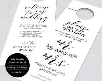do not disturb printable wedding door hanger template etsy