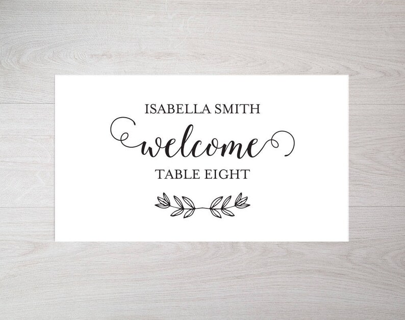 Wedding Place Card Template Place Cards Printable Name Cards for Wedding Table Cards WPC/_1245 Calligraphy Rustic Wedding Place Cards