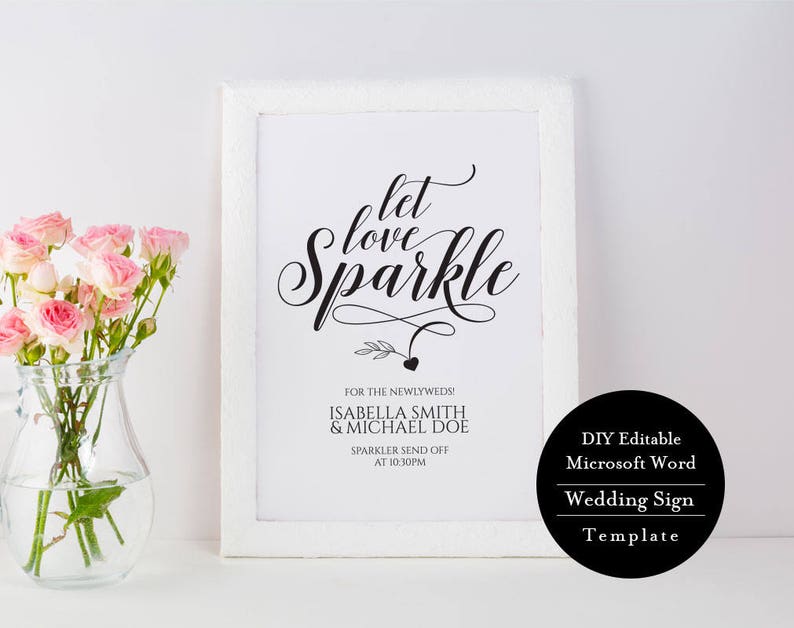 Sparkler Send Off Sign Instant Download Printable Sparkler Send Off Sign Sparkler Send Off Sign Sparkler Send Off Wedding Sign MSW34