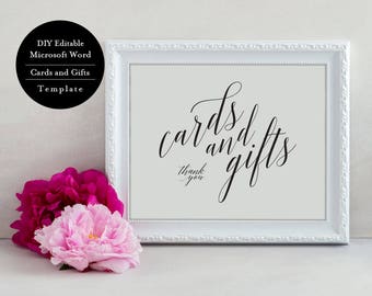 Printable Cards Gifts Sign, Cards and Gifts Sign, Cards and Gifts Wedding Sign, Cards Gifts Sign, Cards Gifts Instant Download, MSW62