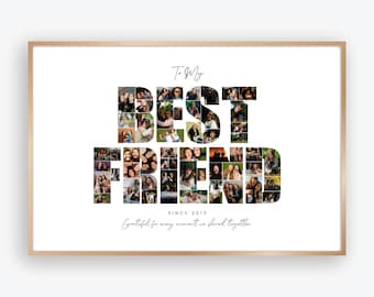 Friendship Photo Collage Template: Customizable Memory Board (Digital Download)