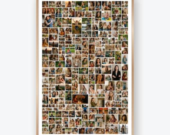 Large Photo Collage Template, 250 Photos, Portrait Design, Personalized Memory Poster, Printable  Photo Poster for Gifts & Celebrations