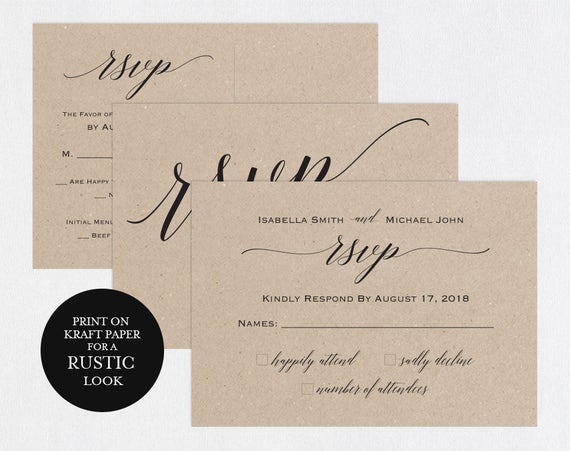 rsvp postcards templates wedding rsvp cards rsvp online etsy