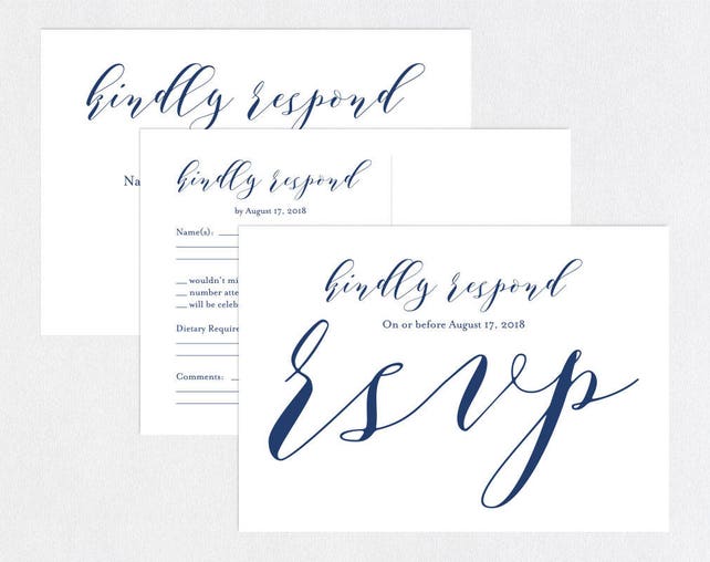 navy blue rsvp postcards templates wedding rsvp cards wedding rsvp wedding rsvp postcard template