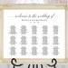 Wedding Seating Chart Printable Seating Chart Seating Chart - Etsy