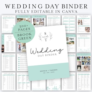 The Ultimate 300 Page Wedding Day Binder Template, Wedding Day Information, Wedding Itinerary, Wedding Day Coordination, Day Of Binder,