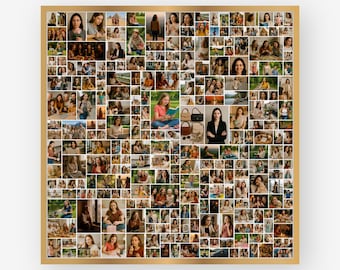 Sjabloon voor grote fotocollage, 260 vierkante afbeeldingen (digitale download)