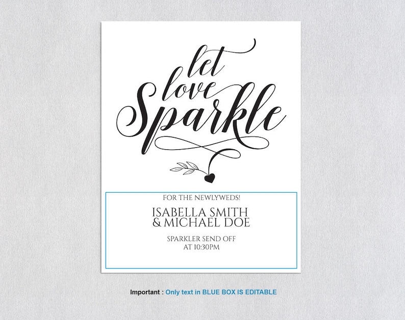 Sparkler Send Off Sign Instant Download Printable Sparkler Send Off Sign Sparkler Send Off Sign Sparkler Send Off Wedding Sign MSW34