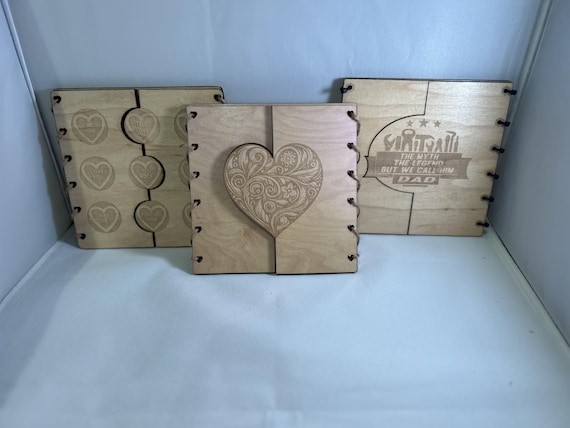 Personalised wooden mothers day card love heart sweets inspired other occasions available any