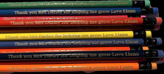 Neon HB pencils ,writing, school, party or birthday set of 12