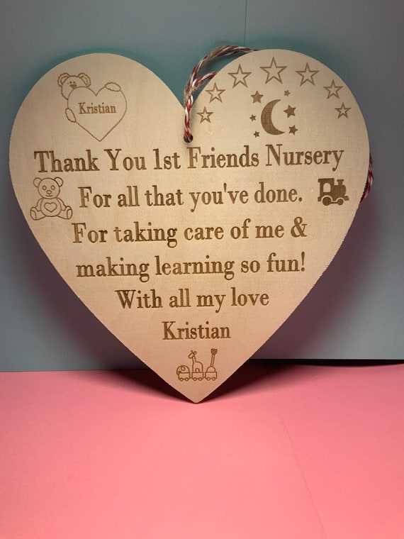 Personalised Wooden Door Sign Heart Shabby Chic Hanging Plaques Any Name