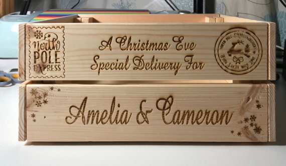 Personalised wooden crate
