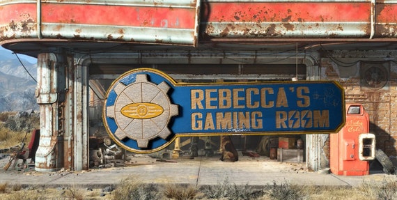Personalised Gaming sign's  fallout style sign