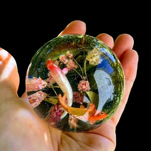 Aquarium Fish in a Bowl Miniature Diorama Terrarium Fish Tank