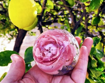 Bouquet Preservation, Flower Preservation, Resin Art, Wedding Keepsake, Sphere, Memorial, Anniversary, Special Occasion, Paperweights