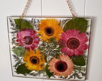 pressed flower bolsa