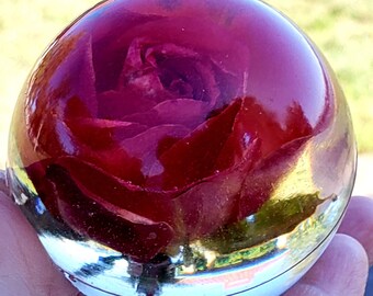 Bridal Bouquet Resin Preservation: 3" Flower Keepsake, Wedding Memorial