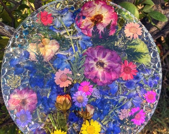 Wedding Bouquet Preservation: Pressed Flower Resin Frame Keepsake