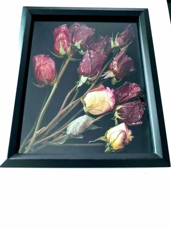 Personalized Wedding Bridal Resin Flowers Shadow Etsy