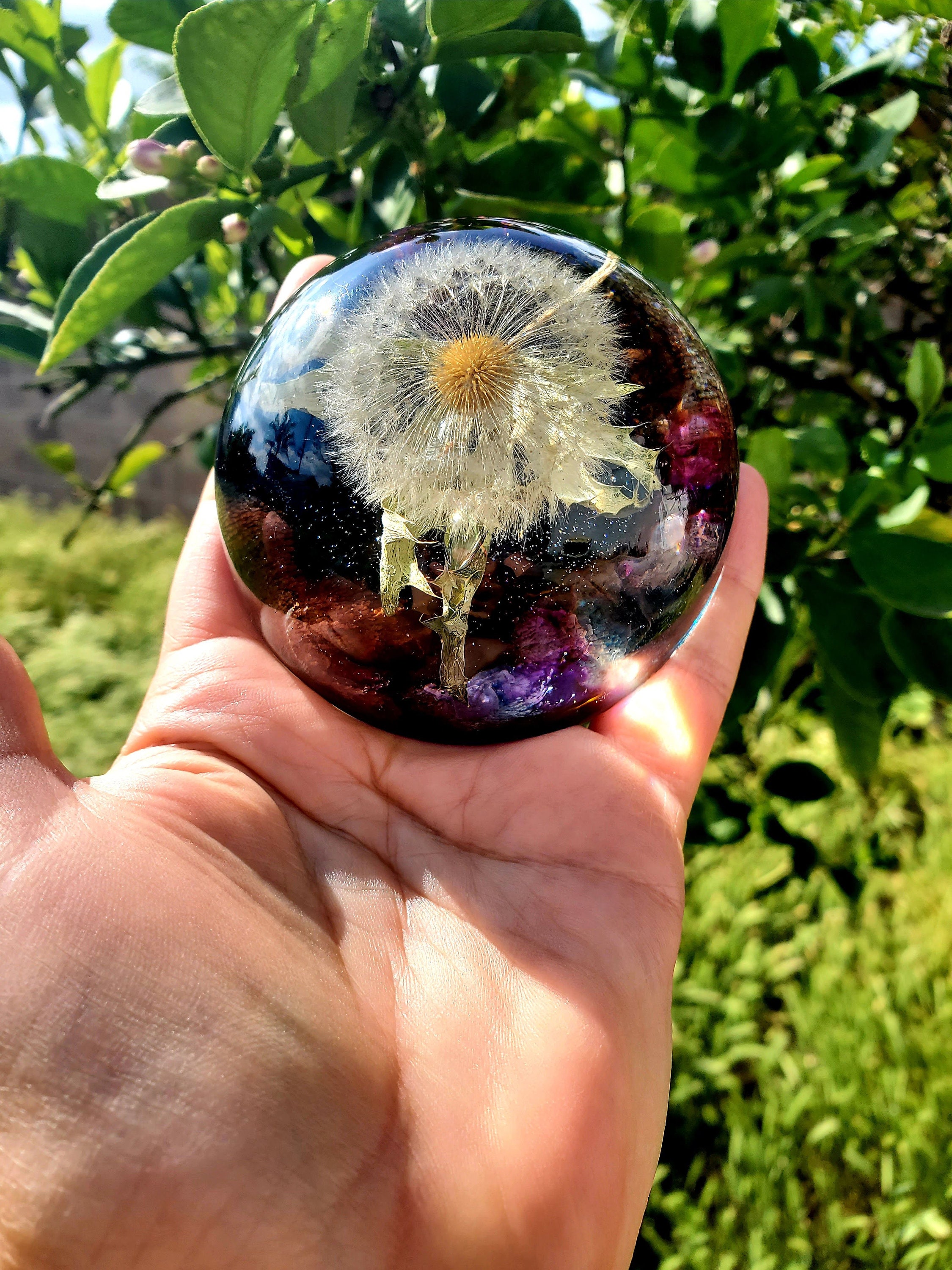 Custom Dandelion Resin Paperweight! A Thoughtful Gift for a