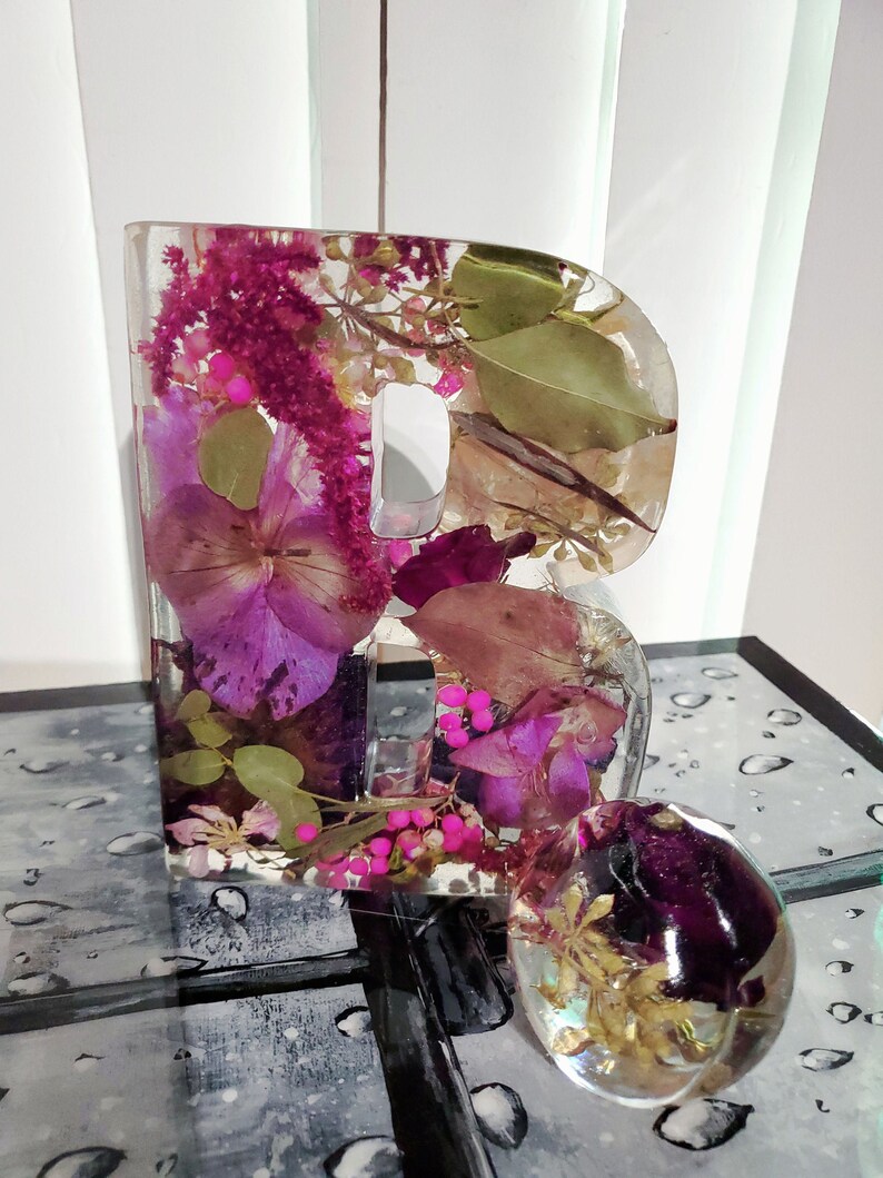 Extra Large Resin Alphabet Letters YOUR OWN FLOWERS Funeral Etsy