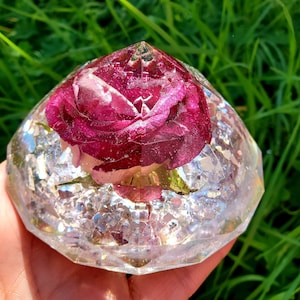 Haustier Verlust Kummer. Memorial Resin Diamant Paperweight Andenken.Erinnerung Sympathie Geschenk mit Haustier es Esche. Haustier Erinnerung. Hundekatze Asche in Resin.